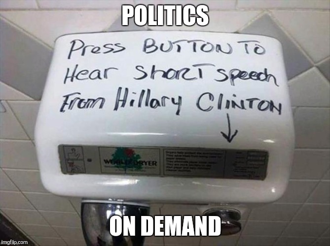 Just A Little Push | POLITICS; ON DEMAND | image tagged in meme | made w/ Imgflip meme maker