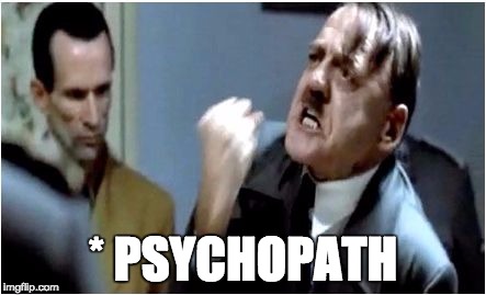 Hitler Grammar Nazi | * PSYCHOPATH | image tagged in hitler grammar nazi | made w/ Imgflip meme maker