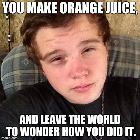 When life Gives you Lemons, | YOU MAKE ORANGE JUICE, AND LEAVE THE WORLD TO WONDER HOW YOU DID IT. | image tagged in when life gives you lemons,funny,orange | made w/ Imgflip meme maker