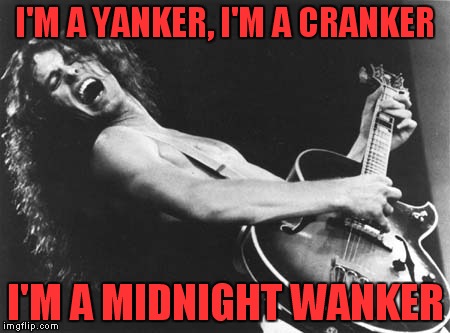 What if Ted Nugent would have written "The Joker"? | I'M A YANKER, I'M A CRANKER; I'M A MIDNIGHT WANKER | image tagged in ted nugent | made w/ Imgflip meme maker