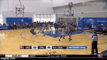 Cameron Payne 3-Pointer | image tagged in gifs,cameron payne,cameron payne oklahoma city thunder,cameron payne game-winner,cameron payne 3-pointer | made w/ Imgflip video-to-gif maker