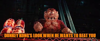 Hell yeah | DONKEY KONG'S LOOK WHEN HE WANTS TO BEAT YOU | image tagged in hell yeah | made w/ Imgflip meme maker