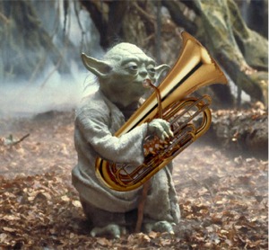 High Quality Tuba Yoda Blank Meme Template