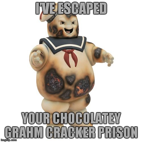 I'VE ESCAPED YOUR CHOCOLATEY GRAHM CRACKER PRISON | made w/ Imgflip meme maker