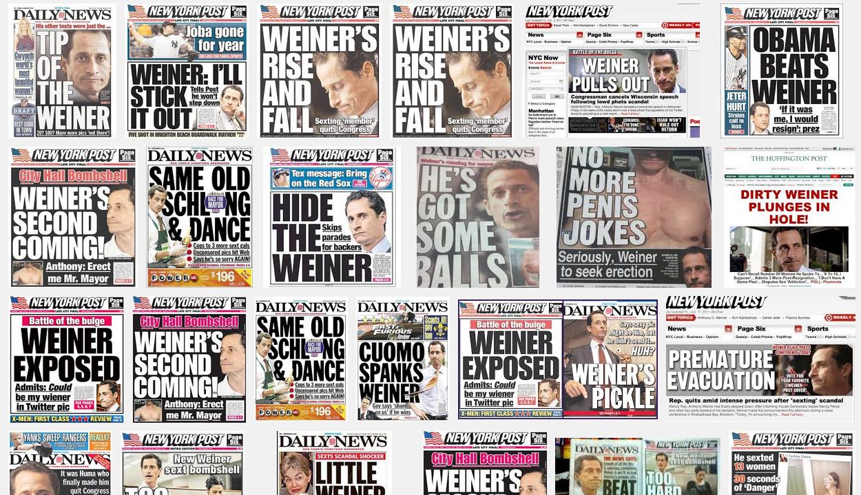 Weiner Headlines Blank Meme Template