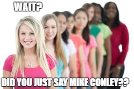 Did you just say he's tall, and in the NBA?  | WAIT? DID YOU JUST SAY MIKE CONLEY?? | image tagged in gold diggers,nba memes,memes | made w/ Imgflip meme maker