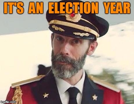 Captain Obvious | IT'S  AN  ELECTION  YEAR | image tagged in captain obvious | made w/ Imgflip meme maker