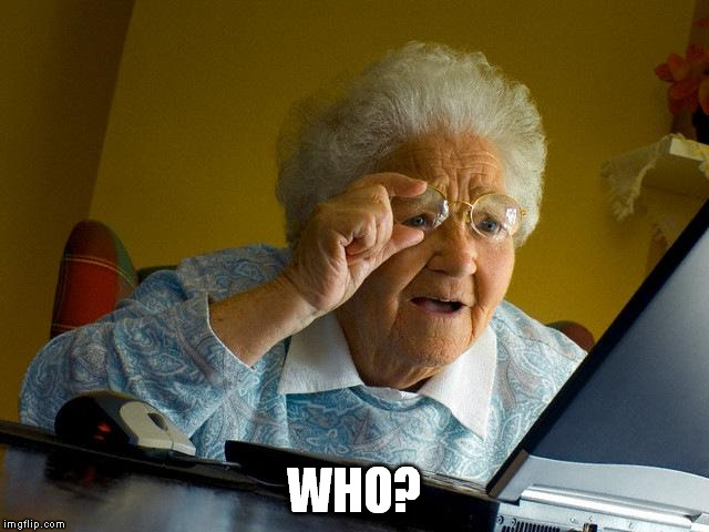 Grandma Finds The Internet Meme | WHO? | image tagged in memes,grandma finds the internet | made w/ Imgflip meme maker