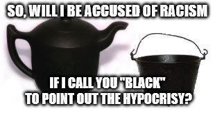 I am guessing, "yes, probably." | SO, WILL I BE ACCUSED OF RACISM; IF I CALL YOU "BLACK" TO POINT OUT THE HYPOCRISY? | image tagged in funny memes,memes,political correctness | made w/ Imgflip meme maker
