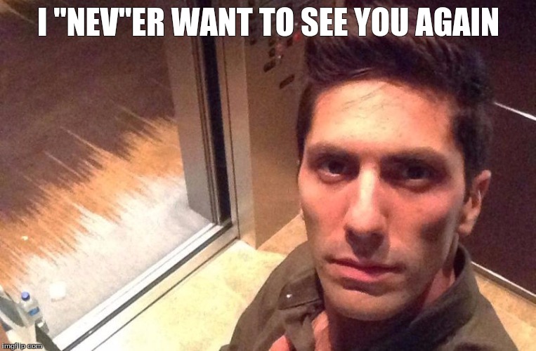 I "Nev"er want to see you again.  | I "NEV"ER WANT TO SEE YOU AGAIN | image tagged in catfish,osprey with catfish,cat | made w/ Imgflip meme maker
