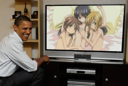 High Quality Barack Obama Loves Boku no Pico Blank Meme Template