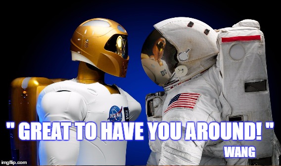 " GREAT TO HAVE YOU AROUND! "; WANG | made w/ Imgflip meme maker