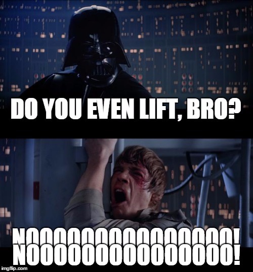 Do You Even Lift, Luke? | NOOOOOOOOOOOOOOO! | image tagged in memes,star wars no,do you even lift bro | made w/ Imgflip meme maker