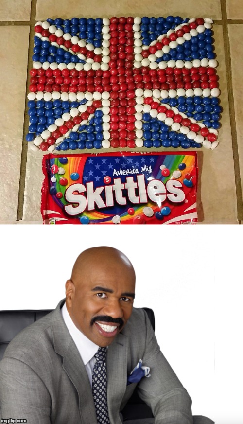 Steve Harvery liked this | image tagged in steve harvey,wrong flag,independence day,original by forceful | made w/ Imgflip meme maker