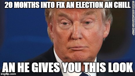 Election an chill | 20 MONTHS INTO FIX AN ELECTION AN CHILL; AN HE GIVES YOU THIS LOOK | image tagged in trump an chill,trump,netflix | made w/ Imgflip meme maker