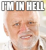 Harold | I'M IN HELL | image tagged in harold,i'm in hell,hell | made w/ Imgflip meme maker