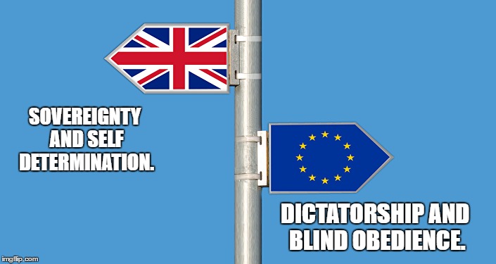 We Have Made Our Choice. Time For The Rest Of Europe To Make Their Choice. | SOVEREIGNTY AND SELF DETERMINATION. DICTATORSHIP AND BLIND OBEDIENCE. | image tagged in free from the chains of the eu | made w/ Imgflip meme maker