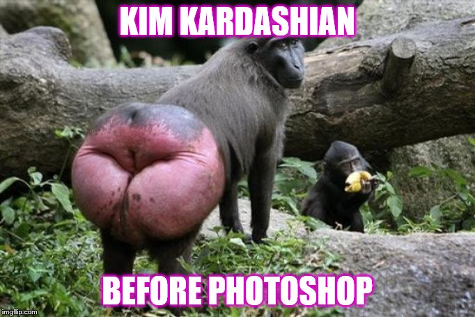 The REAL Kim Kardashian | KIM KARDASHIAN; BEFORE PHOTOSHOP | image tagged in the real kim kardashian | made w/ Imgflip meme maker