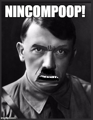NINCOMPOOP! | image tagged in spelling nazi | made w/ Imgflip meme maker
