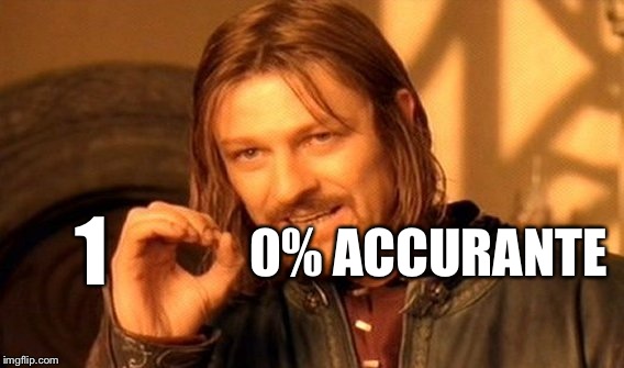 One Does Not Simply Meme | 1 0% ACCURANTE | image tagged in memes,one does not simply | made w/ Imgflip meme maker