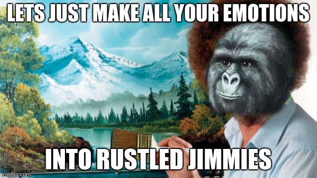 Bob Rustling | LETS JUST MAKE ALL YOUR EMOTIONS; INTO RUSTLED JIMMIES | image tagged in rustle my jimmies,memes | made w/ Imgflip meme maker