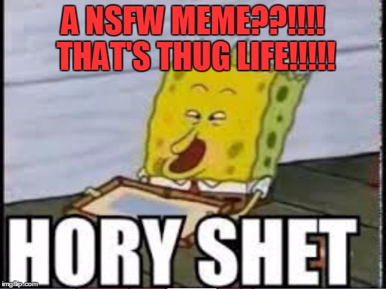 A NSFW MEME??!!!! THAT'S THUG LIFE!!!!! | made w/ Imgflip meme maker