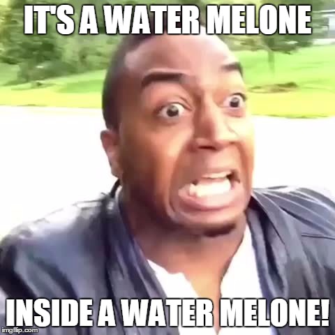 IT'S A WATER MELONE INSIDE A WATER MELONE! | made w/ Imgflip meme maker