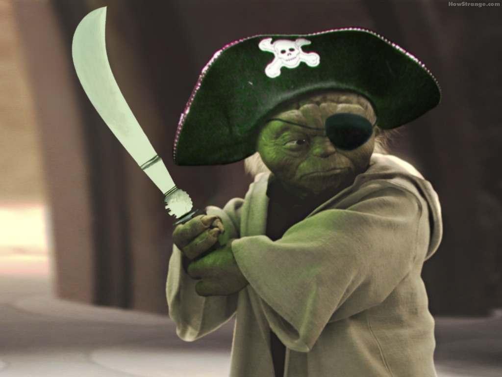 High Quality yoda pirate Blank Meme Template
