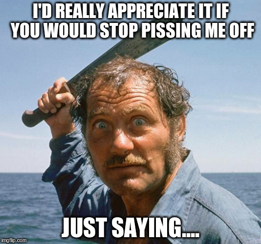 I'D REALLY APPRECIATE IT IF YOU WOULD STOP PISSING ME OFF; JUST SAYING.... | image tagged in welcome | made w/ Imgflip meme maker