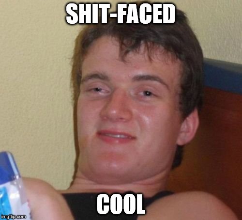 10 Guy Meme | SHIT-FACED COOL | image tagged in memes,10 guy | made w/ Imgflip meme maker