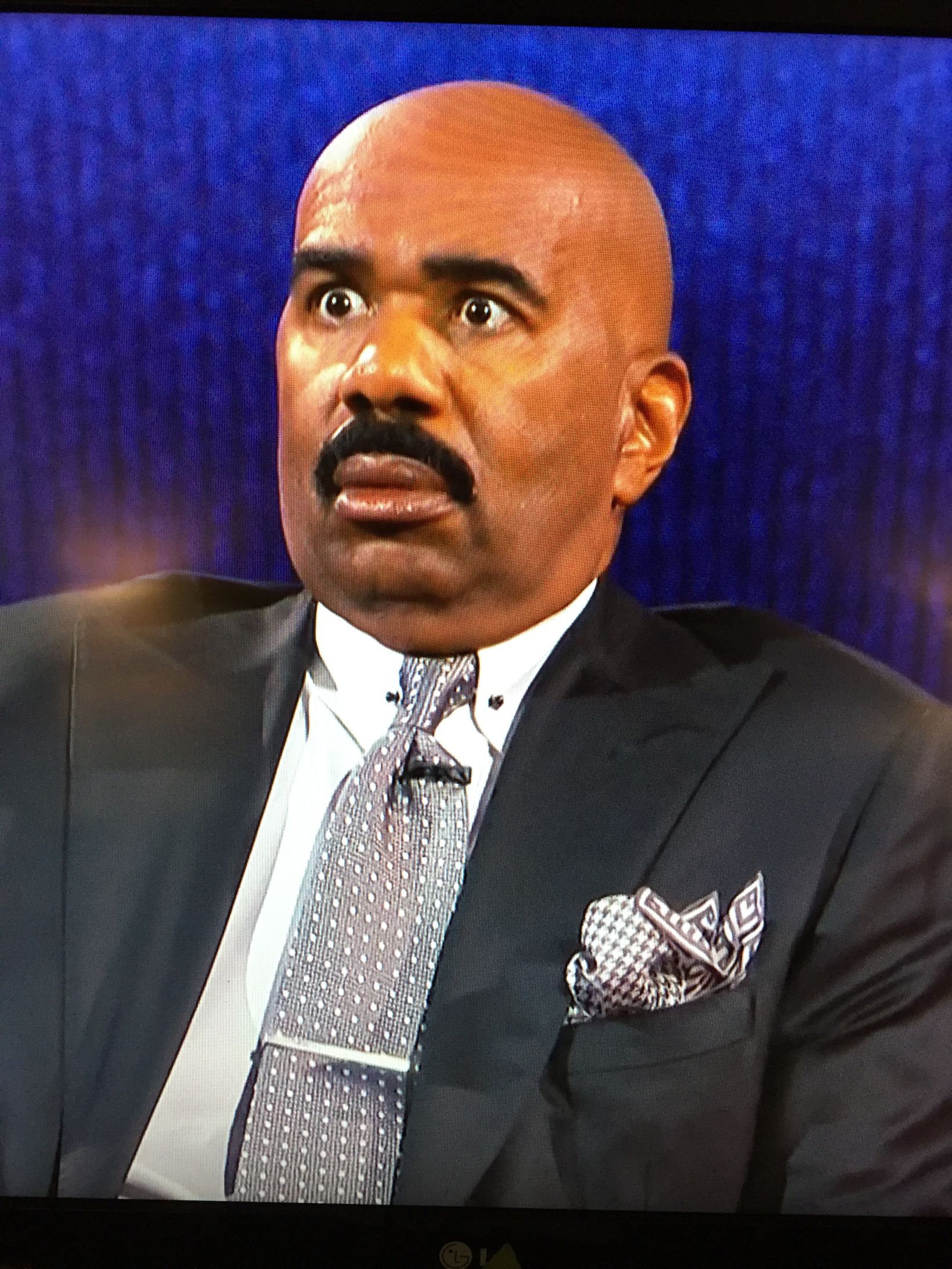 High Quality Steve Harvey WTF Face Blank Meme Template