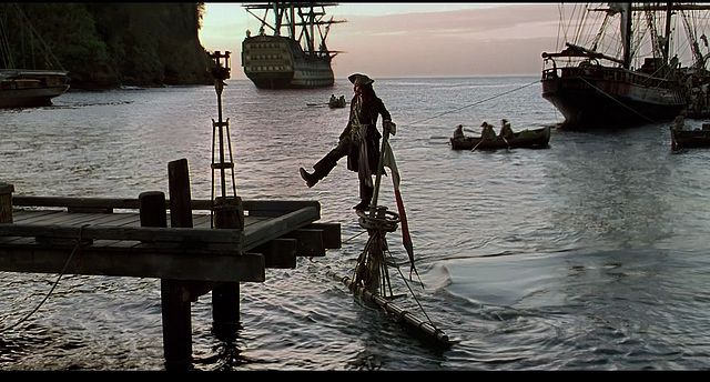 Jack Sparrow Sinking ship Blank Meme Template
