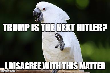 I Disagree With This Matter | TRUMP IS THE NEXT HITLER? I DISAGREE WITH THIS MATTER | image tagged in i disagree with this matter | made w/ Imgflip meme maker