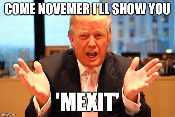 COME NOVEMER I'LL SHOW YOU 'MEXIT' | made w/ Imgflip meme maker