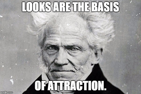 LOOKS ARE THE BASIS; OF ATTRACTION. | made w/ Imgflip meme maker