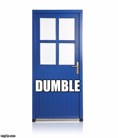 Dumble Door. Probs a repost. Sorry. | DUMBLE | image tagged in door | made w/ Imgflip meme maker