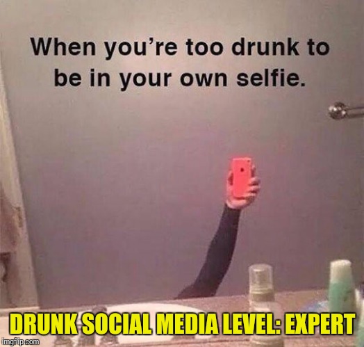 Great effort | DRUNK SOCIAL MEDIA LEVEL: EXPERT | image tagged in memes | made w/ Imgflip meme maker