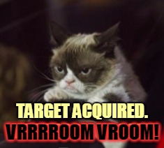 TARGET ACQUIRED. VRRRROOM VROOM! VRRRROOM VROOM! | made w/ Imgflip meme maker