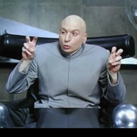 dr evil encryption Blank Meme Template