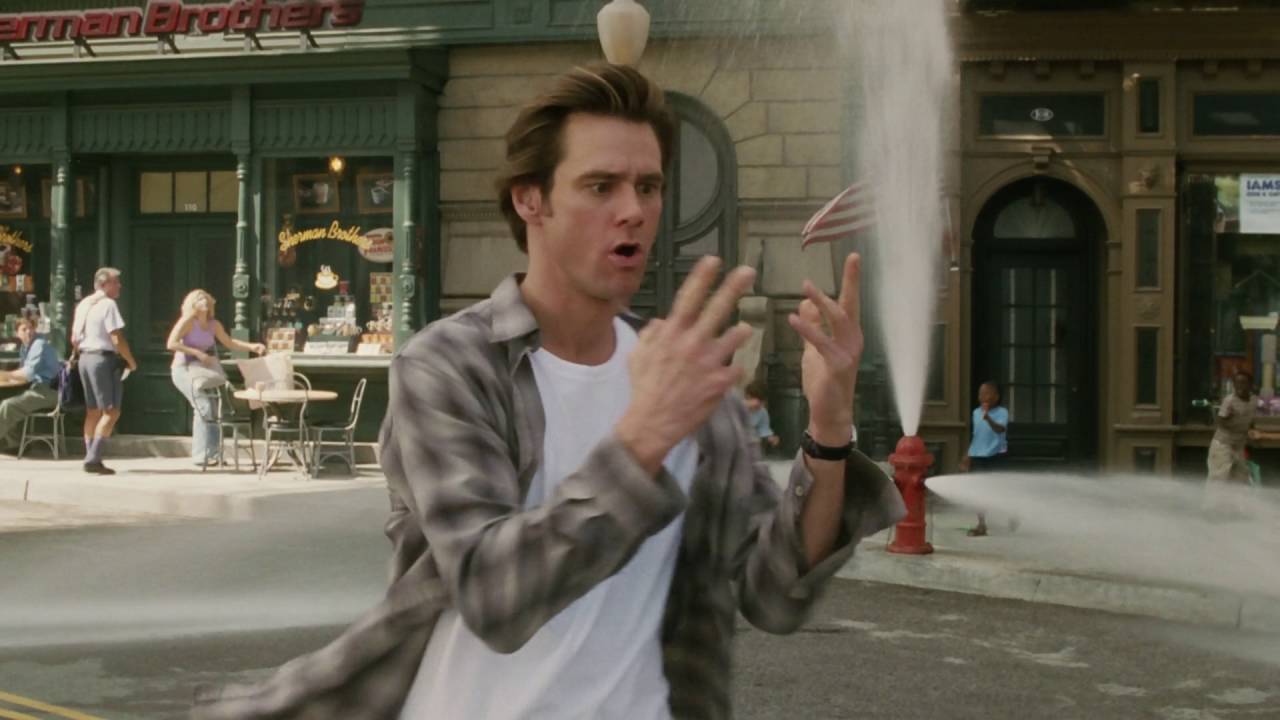High Quality Bruce Almighty Ive Got the Power Blank Meme Template