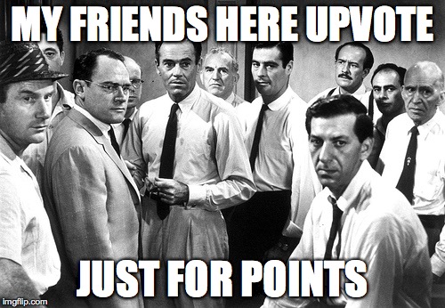 Serious Group | MY FRIENDS HERE UPVOTE; JUST FOR POINTS | image tagged in serious group | made w/ Imgflip meme maker