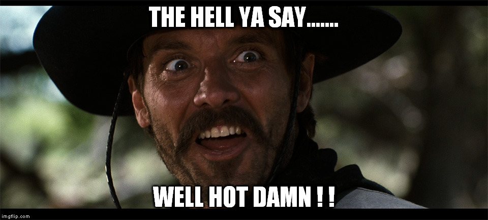 Johnny Hot Damn | THE HELL YA SAY....... WELL HOT DAMN ! ! | image tagged in tombstone | made w/ Imgflip meme maker