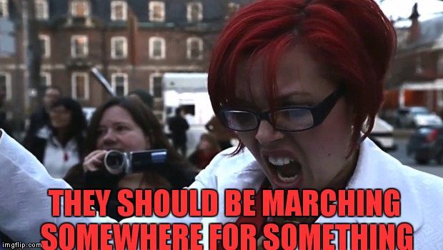 THEY SHOULD BE MARCHING SOMEWHERE FOR SOMETHING | made w/ Imgflip meme maker