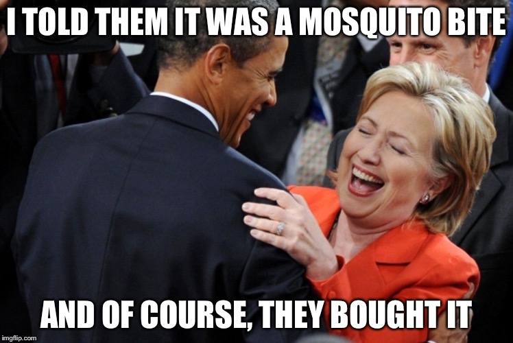 I TOLD THEM IT WAS A MOSQUITO BITE AND OF COURSE, THEY BOUGHT IT | made w/ Imgflip meme maker