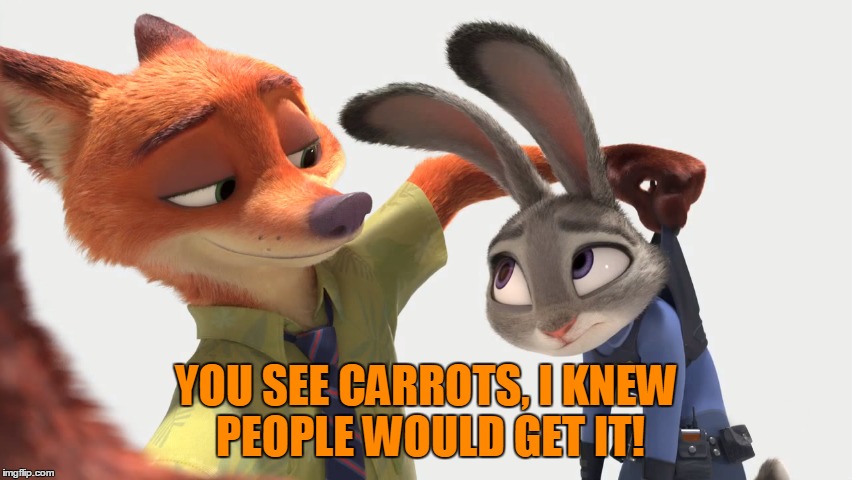 YOU SEE CARROTS, I KNEW PEOPLE WOULD GET IT! | made w/ Imgflip meme maker