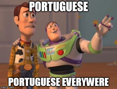 Portugal European soccer champion | PORTUGUESE; PORTUGUESE EVERYWERE | image tagged in x x everywhere,soccer,portugal,memes,championship | made w/ Imgflip meme maker