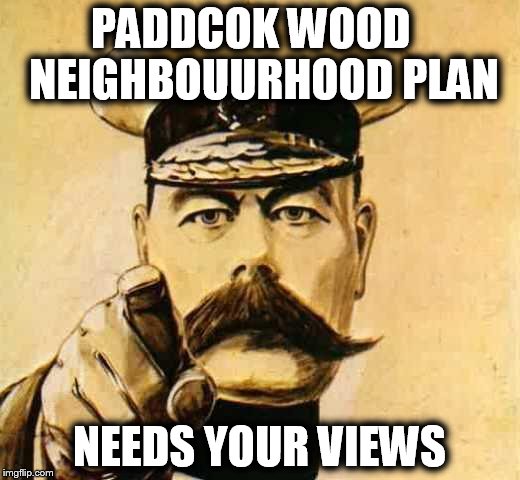 Your Country Needs YOU | PADDCOK WOOD   NEIGHBOUURHOOD PLAN; NEEDS YOUR VIEWS | image tagged in your country needs you | made w/ Imgflip meme maker