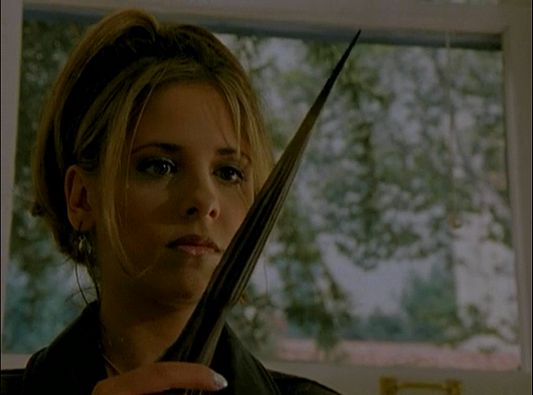 sarah michelle gellar buffy the vampire slayer with stake Blank Meme Template