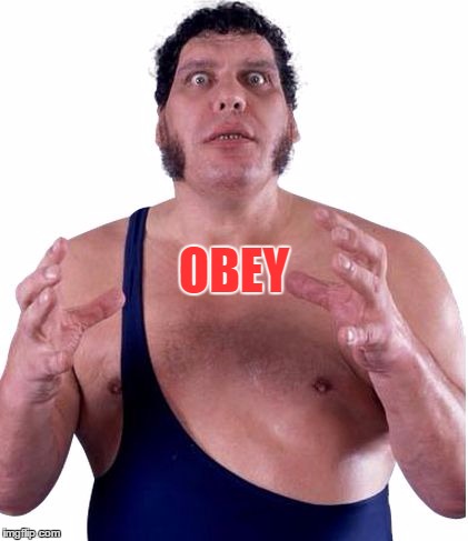 Andre the Giant | OBEY | image tagged in andre the giant | made w/ Imgflip meme maker