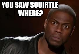 Kevin Hart Meme | YOU SAW SQUIRTLE WHERE? | image tagged in memes,kevin hart the hell,pokemon go | made w/ Imgflip meme maker